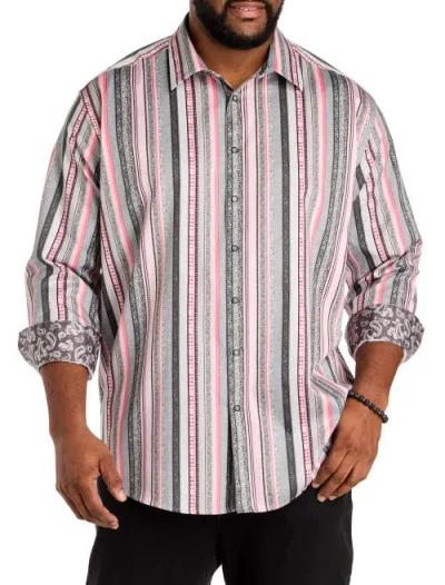 Robert Graham Big & Tall Bramshaw Sport Shirt In Blue