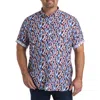 Robert Graham Big & Tall Crue Sport Shirt In Blue