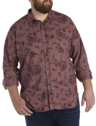 Robert Graham Big & Tall Minetta Sport Shirt In Pink