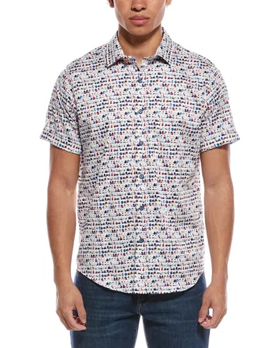 Robert Graham Board Bash Woven Shirt In Multi