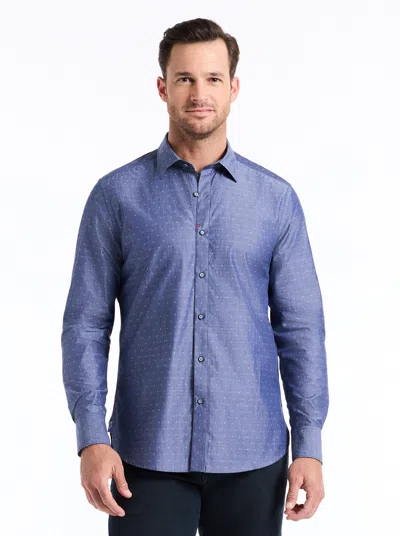 Robert Graham Bond Long Sleeve Button Down Shirt In Blue