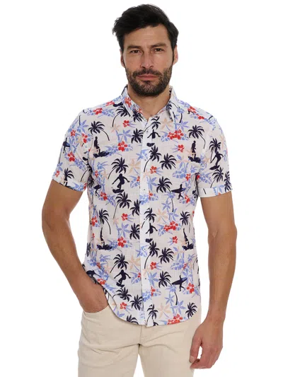 Robert Graham Bondi Short Sleeve Button Down Shirt In Multi