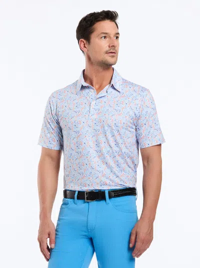 Robert Graham Boozy Bogey Short Sleeve Polo In White