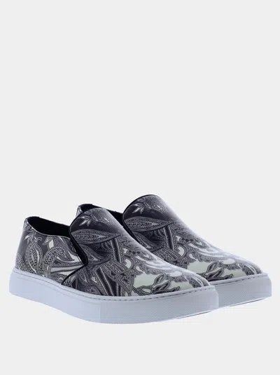 Robert Graham Boreal Slip-on Sneakers In Black