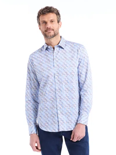 Robert Graham Bradvale Long Sleeve Button Down Shirt In Blue