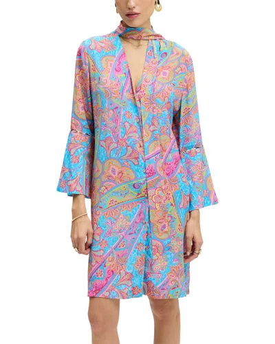 Robert Graham Brenna Long Sleeve Dress In Multi