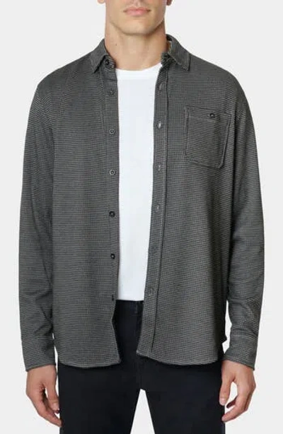 ROBERT GRAHAM ROBERT GRAHAM BRESSETT HOUNDSTOOTH KNIT BUTTON-UP SHIRT
