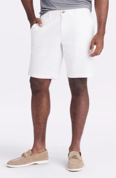 Robert Graham Brightside Stretch Cotton Woven Shorts In White