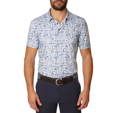 Robert Graham Brockman Polo In Blue