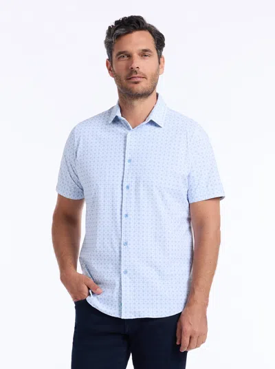 Robert Graham Brompton Short Sleeve Button Down Shirt In Blue