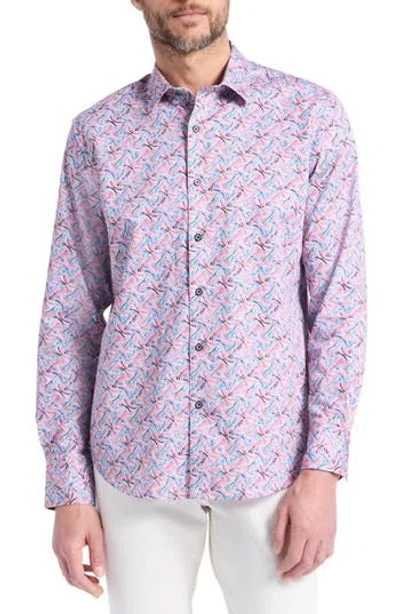 Robert Graham Brucknell Cotton Button-up Shirt In Animal Print