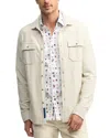 Robert Graham Brunner 2 Textured Knit Button Down Shirt In Offwhite