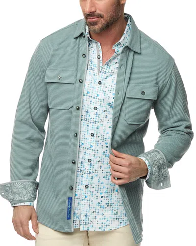 ROBERT GRAHAM BRUNNER 2 TEXTURED KNIT BUTTON DOWN SHIRT