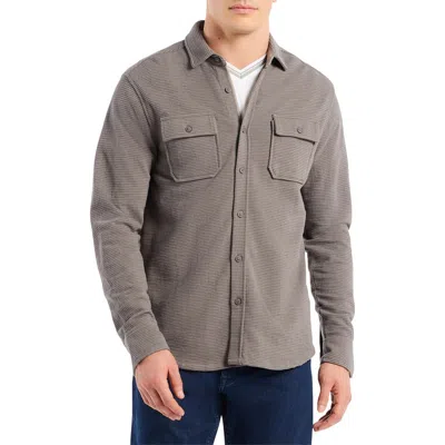 Robert Graham Wayne Long Sleeve Knit Shirt In Gray
