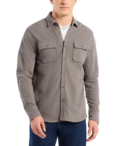 Robert Graham Brunner Long Sleeve Shirt Jacket In Gray