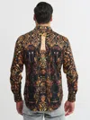Robert Graham Brut Long Sleeve Button Down Shirt Tall In Black