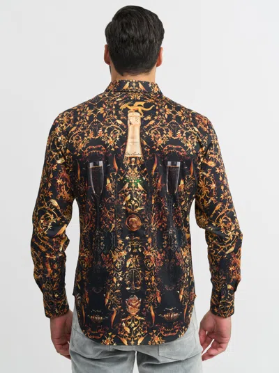 Robert Graham Brut Long Sleeve Button Down Shirt Tall In Black