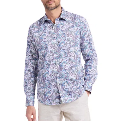 Robert Graham Buckingham Button-up Shirt In Blue