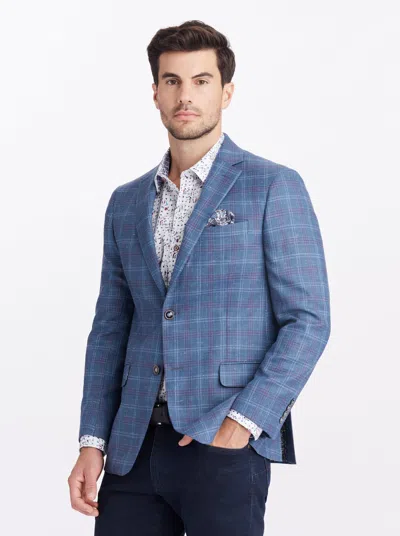 Robert Graham Cable Blazer In Blue