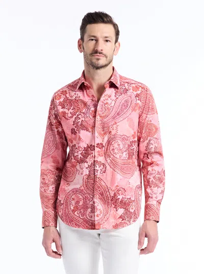 Robert Graham Cabrillo Long Sleeve Button Down Shirt In Pink
