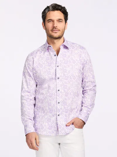 Robert Graham Caledon Long Sleeve Button Down Shirt In Purple