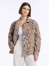 Robert Graham Camille Jacket In Burgundy