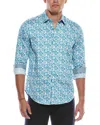 Robert Graham Cantley Classic Fit Woven Shirt In Blue