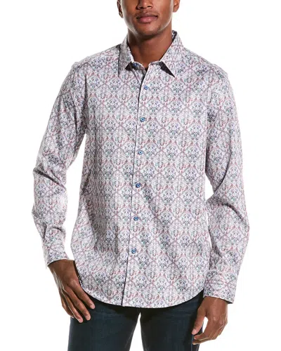 Robert Graham Caracas Classic Fit Woven Shirt In White