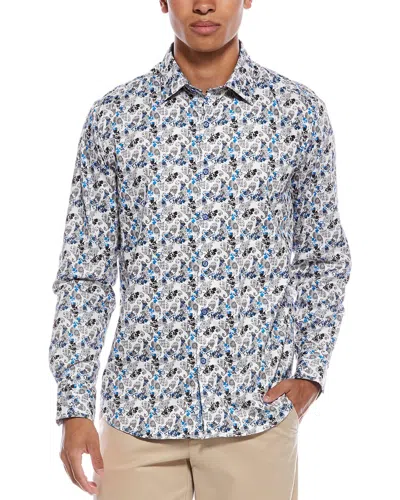 Robert Graham Cardwell Classic Fit Woven Shirt In Blue