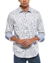 Robert Graham Carmo Classic Fit Woven Shirt In Blue
