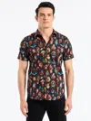Robert Graham Carni Short Sleeve Button Down Shirt In Multi