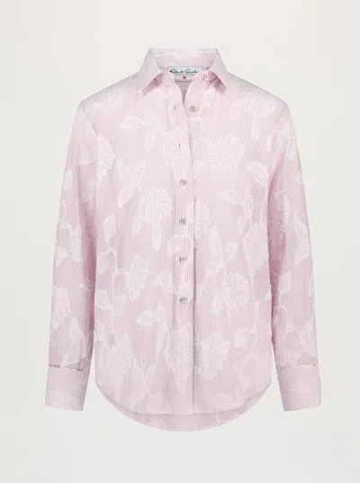 Robert Graham Carrie Long Sleeve Shirt In Berry