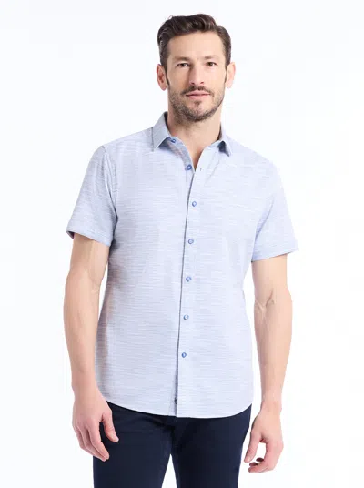 Robert Graham Castro Short Sleeve Button Down Shirt In Blue
