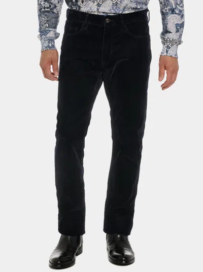 Robert Graham Celestial Velvet Pant In Navy