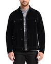 Robert Graham Celestial Velvet Trucker Jacket In Black
