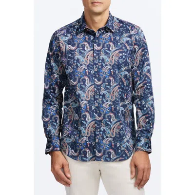 ROBERT GRAHAM ROBERT GRAHAM CHANDLER FLORAL & PAISLEY STRETCH COTTON BUTTON-UP SHIRT