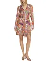 Robert Graham Charlotte Silk-blend Dress In Multi