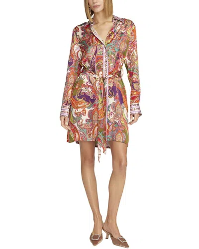 Robert Graham Charlotte Silk-blend Dress In Multi