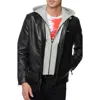 Robert Graham Men's Leather Moto Jacket In Black