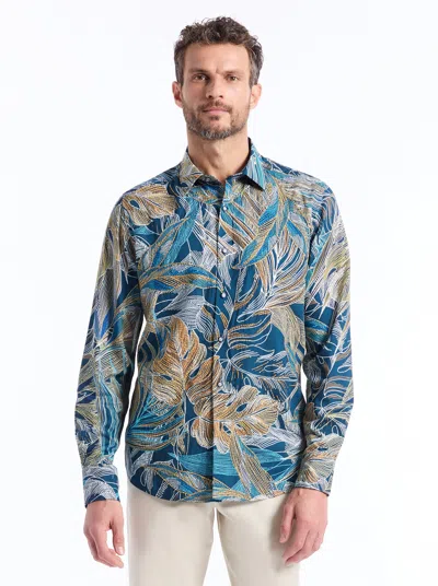 Robert Graham Chorro Long Sleeve Button Down Shirt In Blue
