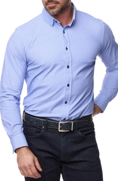 Robert Graham Clifford Slim Fit Stretch Button-up Shirt In Blue