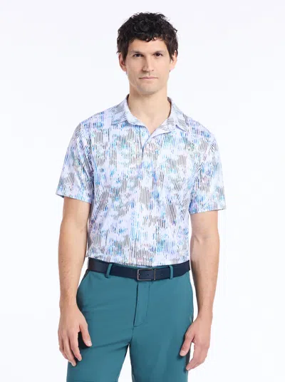 Robert Graham Clyne Short Sleeve Polo In Blue