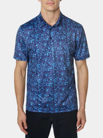 ROBERT GRAHAM ROBERT GRAHAM COCKTAIL CHAOS SHORT SLEEVE POLO
