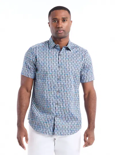 Robert Graham Codnor Short Sleeve Button Downshirt In Multi