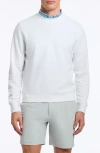 Robert Graham Colbourne Crewneck Knit Performance Pullover In White