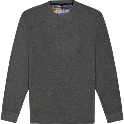 Robert Graham Colbourne Crewneck Performance Knit Pullover In Gray
