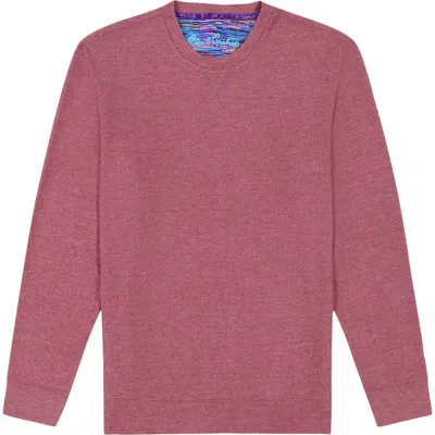 Robert Graham Colbourne Crewneck Performance Knit Pullover In Purple