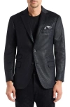 Robert Graham Colden Black Velvet Houndstooth Sport Coat In Black