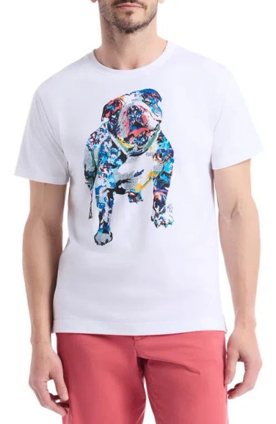 Robert Graham Collage Graham Cotton Graphic T-shirt In White