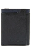 Robert Graham Collins Trifold Wallet In Black/ Navy